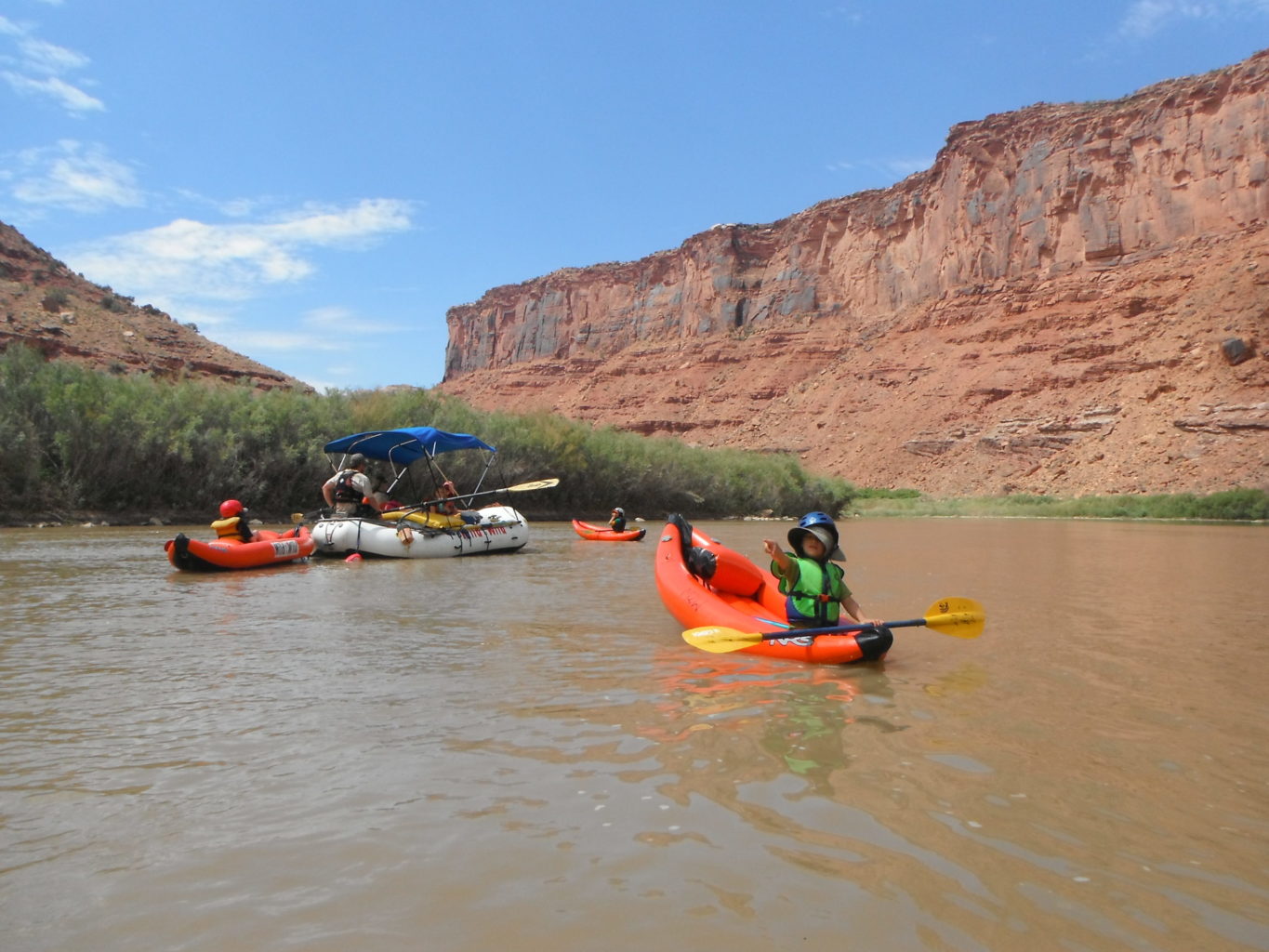 Utah White Water Kayaking-Moab Colorado River-Mild to WIld