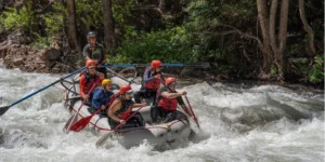 Rafting through Sawpit rapid on the San Miguel River - Mild to Wild