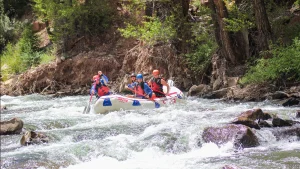 Whitewater Rafting the San Miguel River near Telluride Colorado - Sawpit Rapid