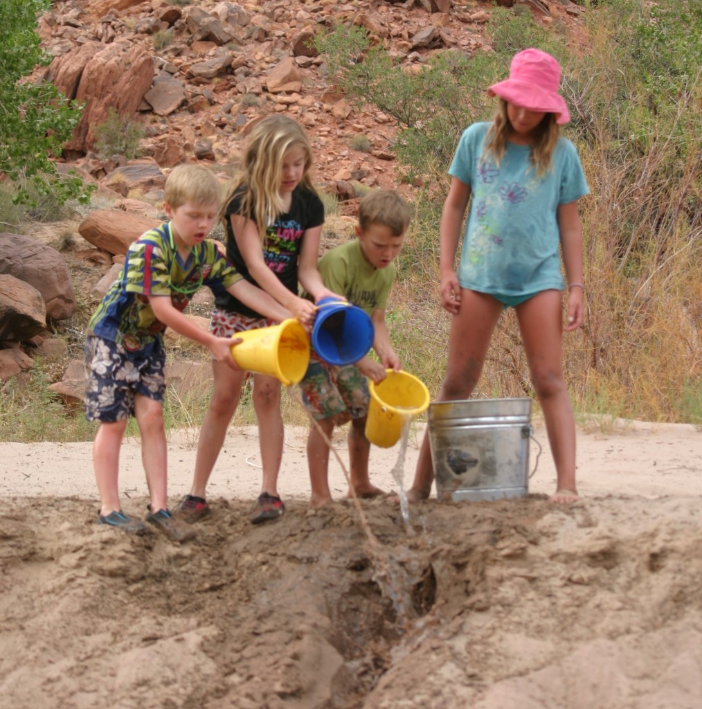 Kids on beach