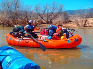 Gear Boat on the Verde River