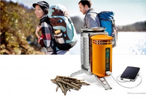 Camp stove phone charger