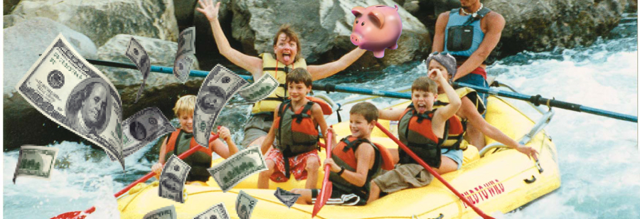 Saving money on a family adventure