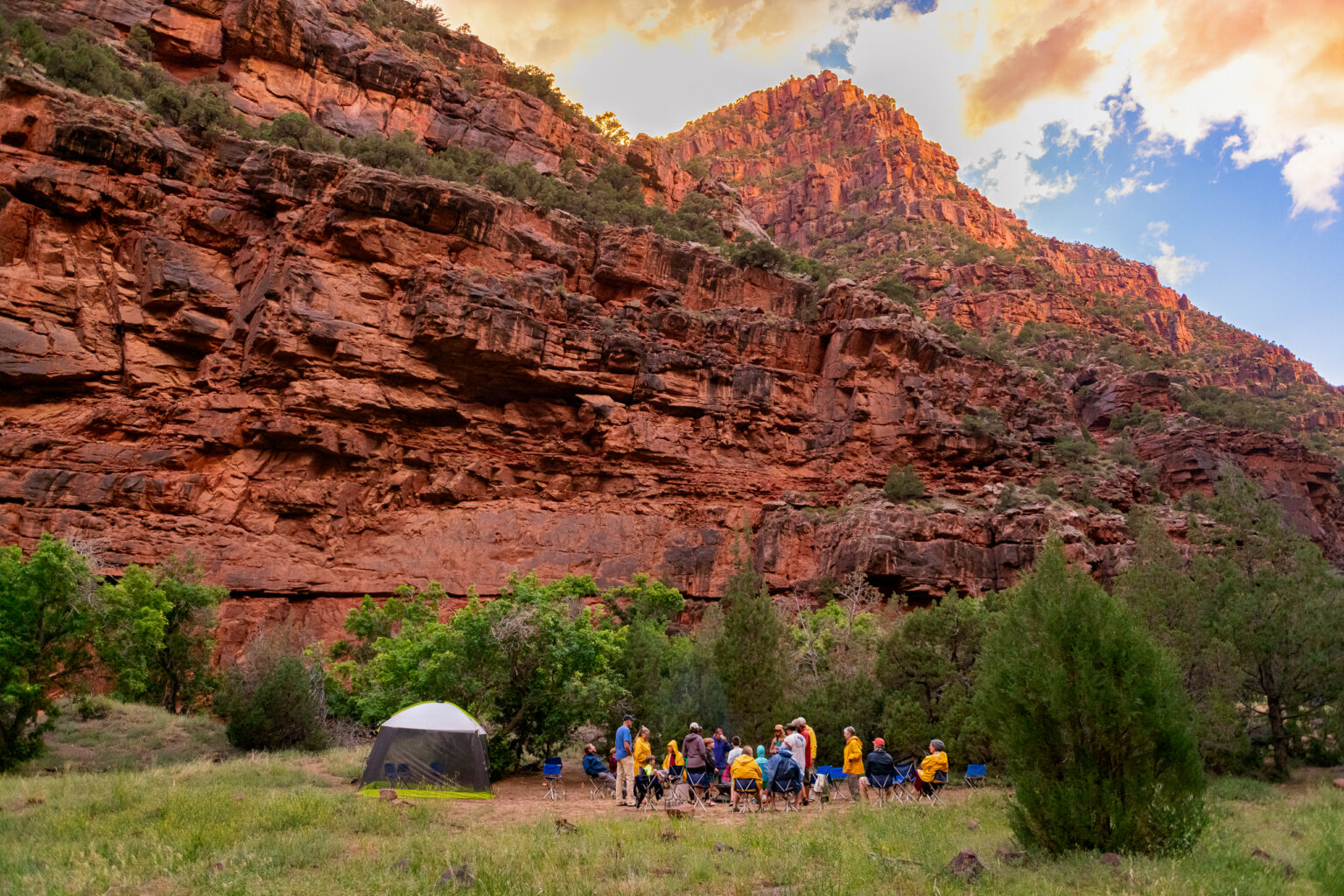 Campground in Lodore Canyon on the Green River - Mild to Wild