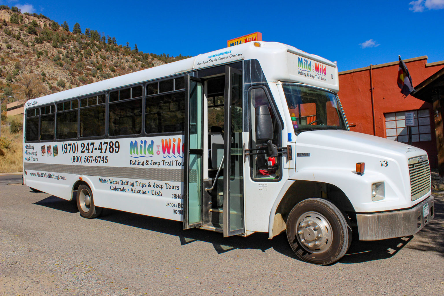 Group Charter Bus Service Durango – Mild to Wild Rafting