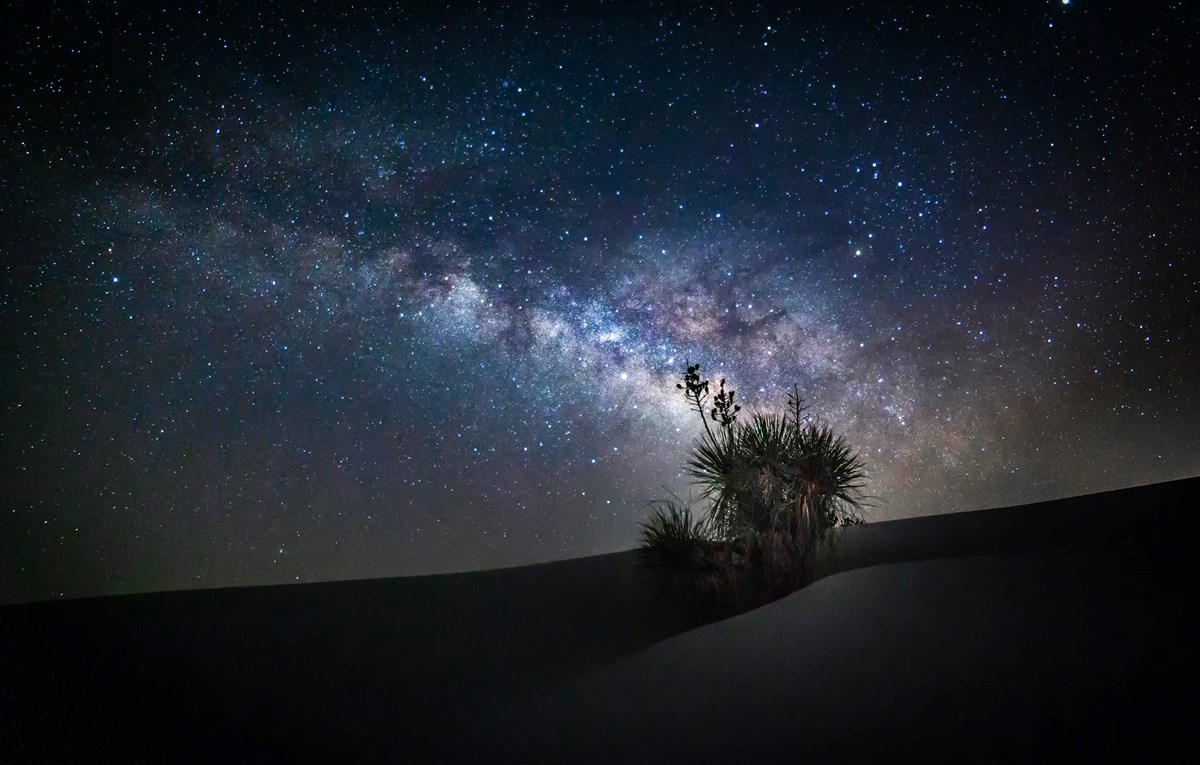 Desert Night Sky Stargazing White Sands