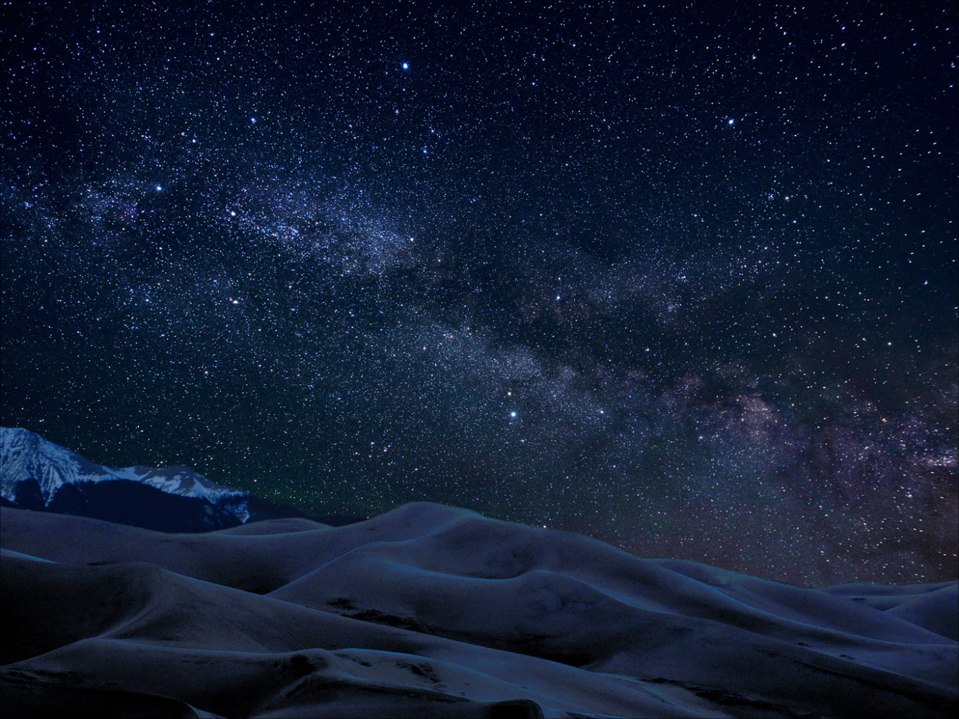 Great Sands Dunes Night Sky Colorado Dark Sky Parks