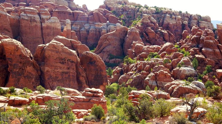 Off the beaten path Moab through the Fiery Furnace in Arches National Park