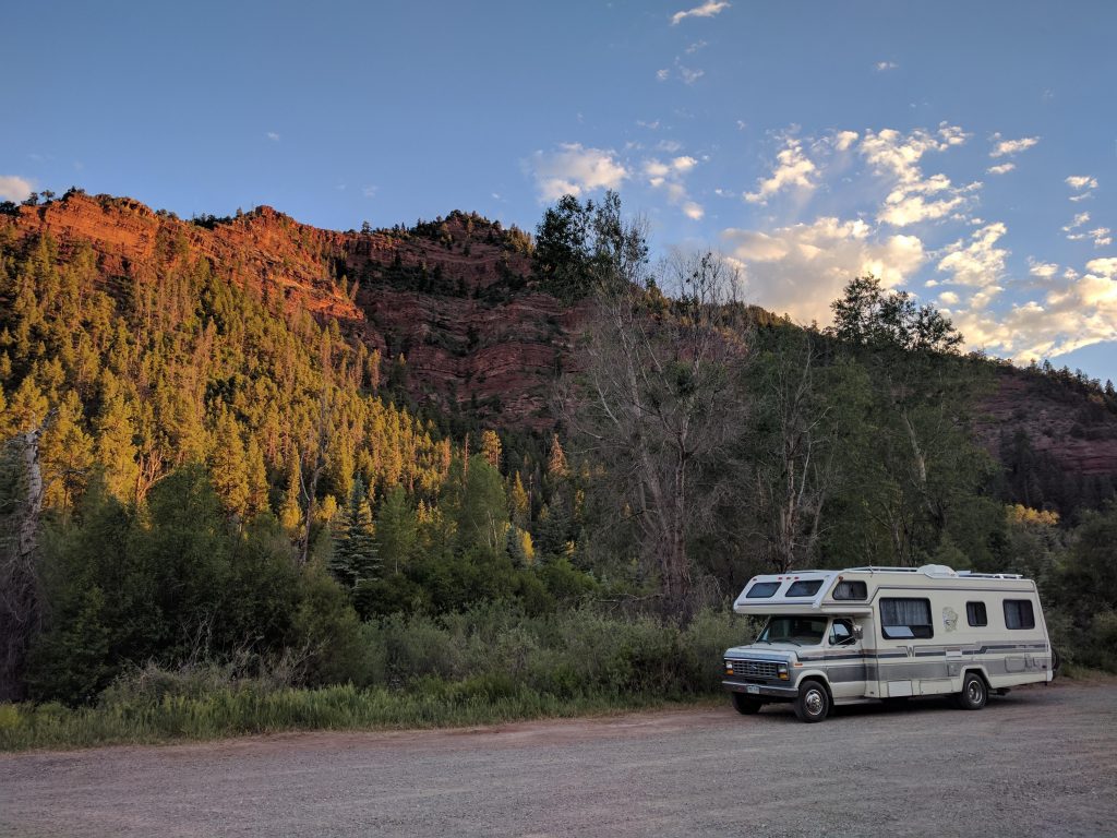 Free camping Telluride Colorado road trip