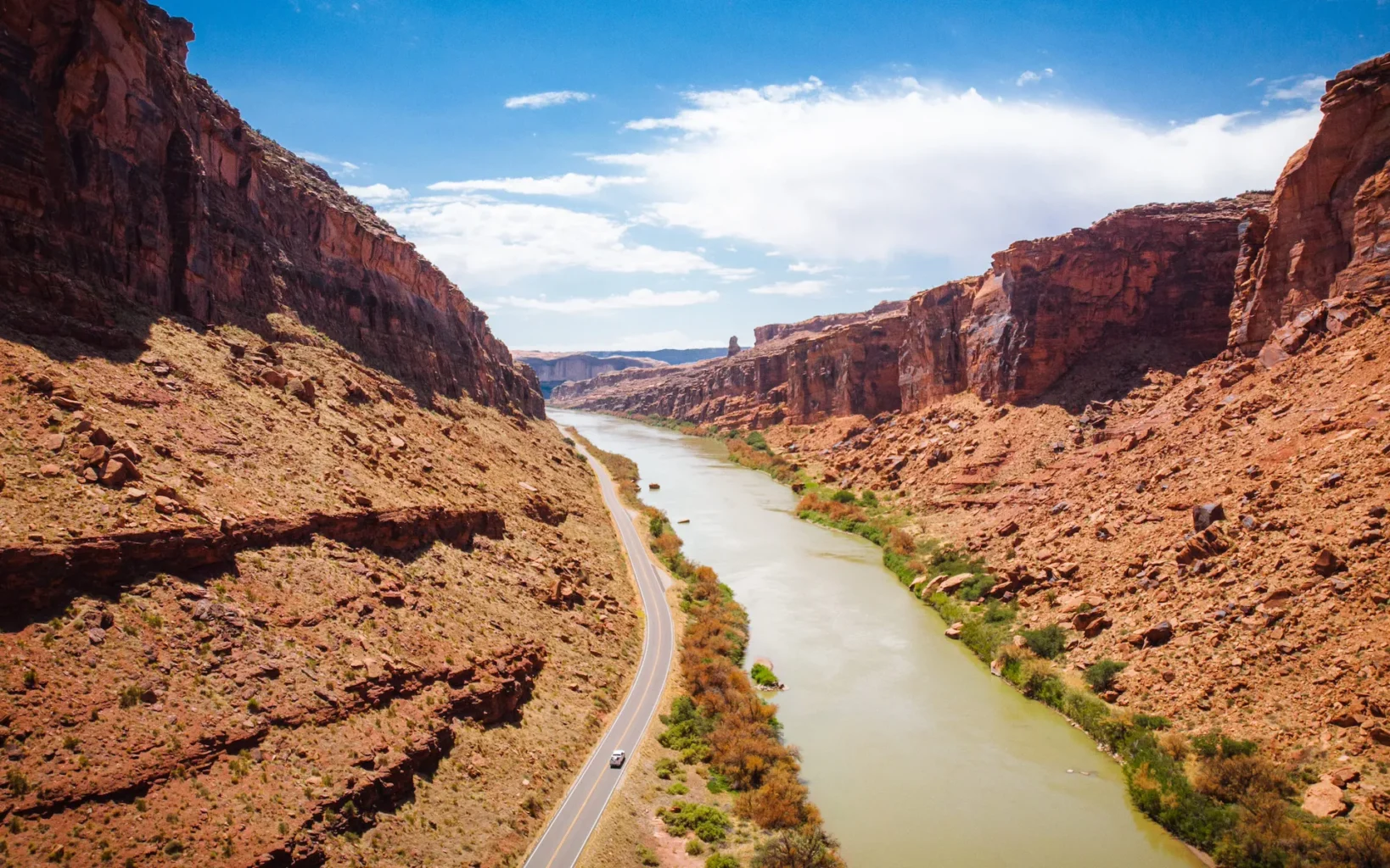 Castle Valley Drone - Moab - Mild to Wild Rafting