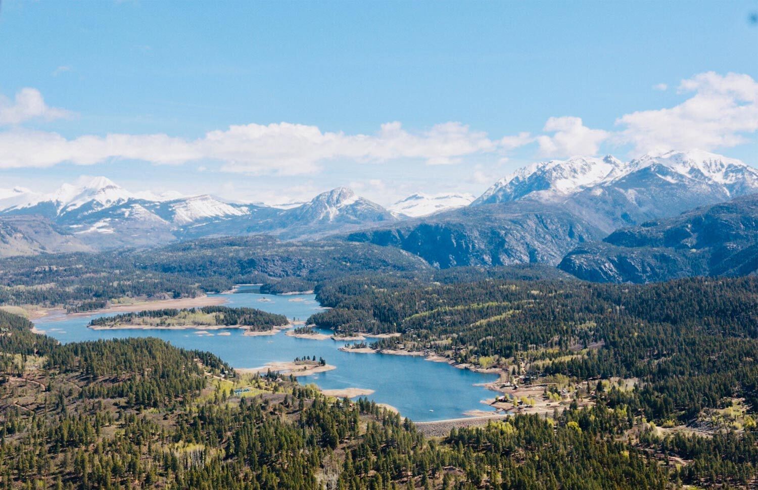 Aerial View of San Juan Mountains and lake - Alpine Heli Tours - Mild to Wild