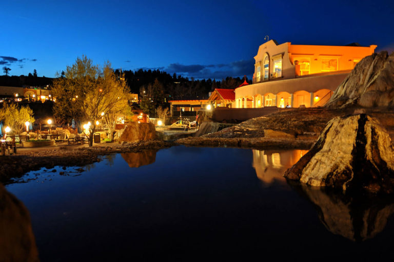 The Springs Resort and Spa at night - Pagosa Springs - Mild to Wild