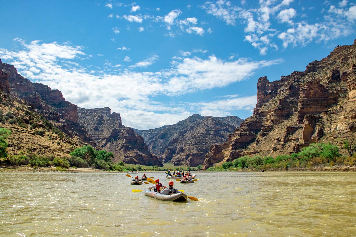 Kayaks And Rafts Scenic View - Desolation Canyon - Mild to Wild Rafting