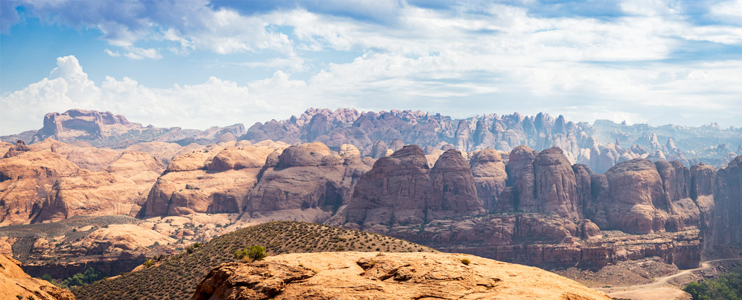 Moab Slickrock Scenery From Longbow Arch Trail - Moab, Utah - Mild to Wild Rafting & Jeep Tours