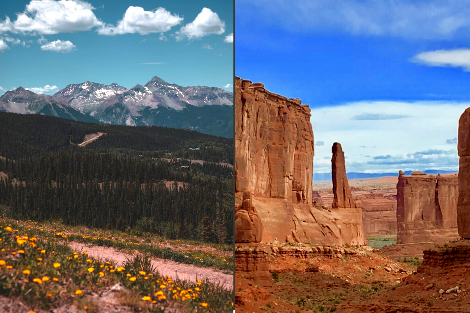 Moab and Telluride landscapes