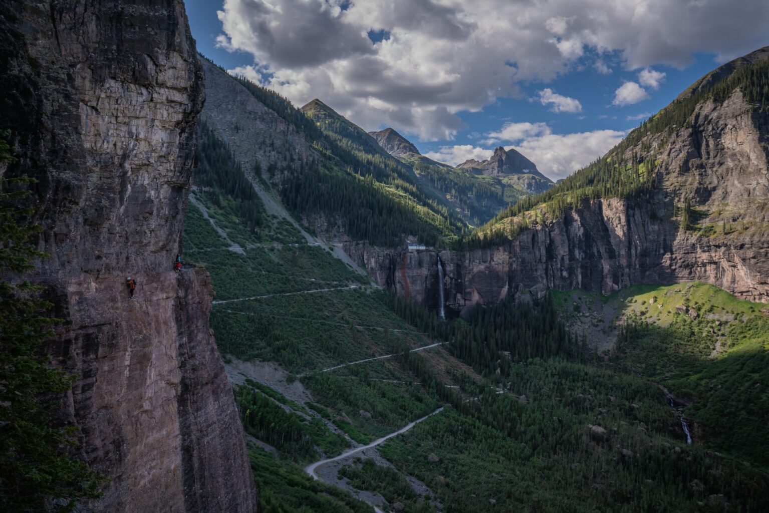 Via Ferrate Climbing Route on the Cliffs above Telluride - Mild to Wild