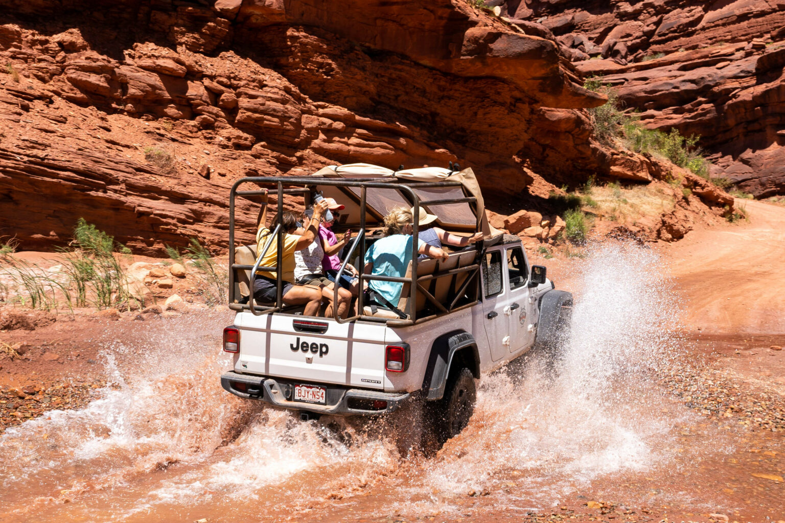 Moab Jeep Gladiator - Driving through water