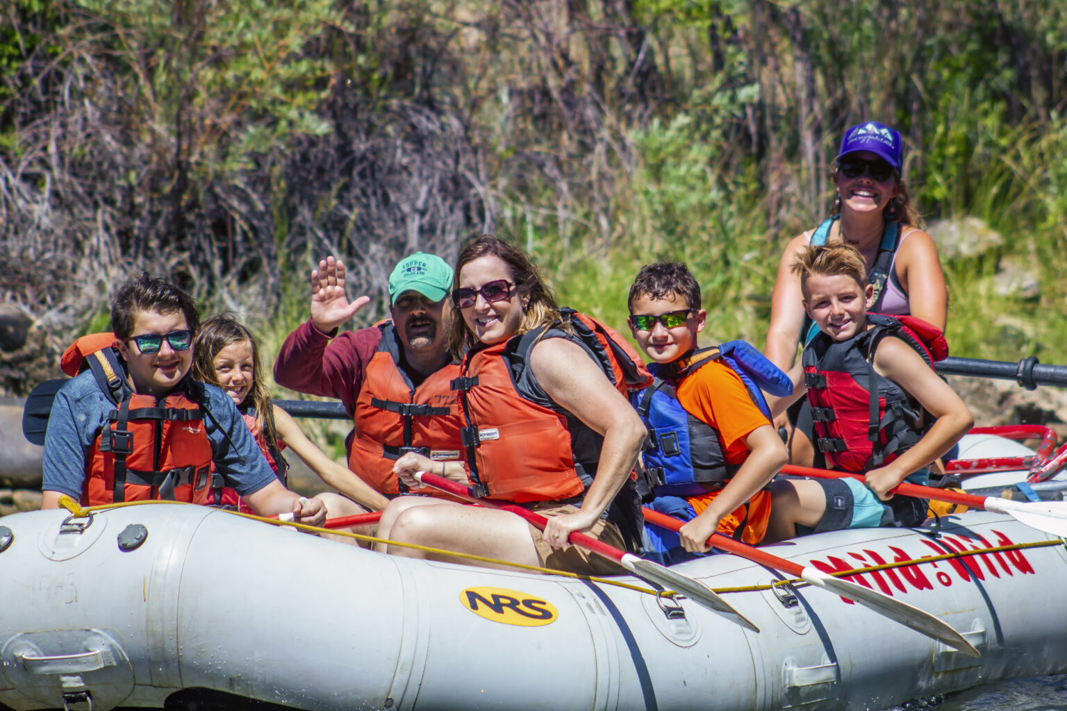 Lower Animas River Rafting - Close up of smiling group