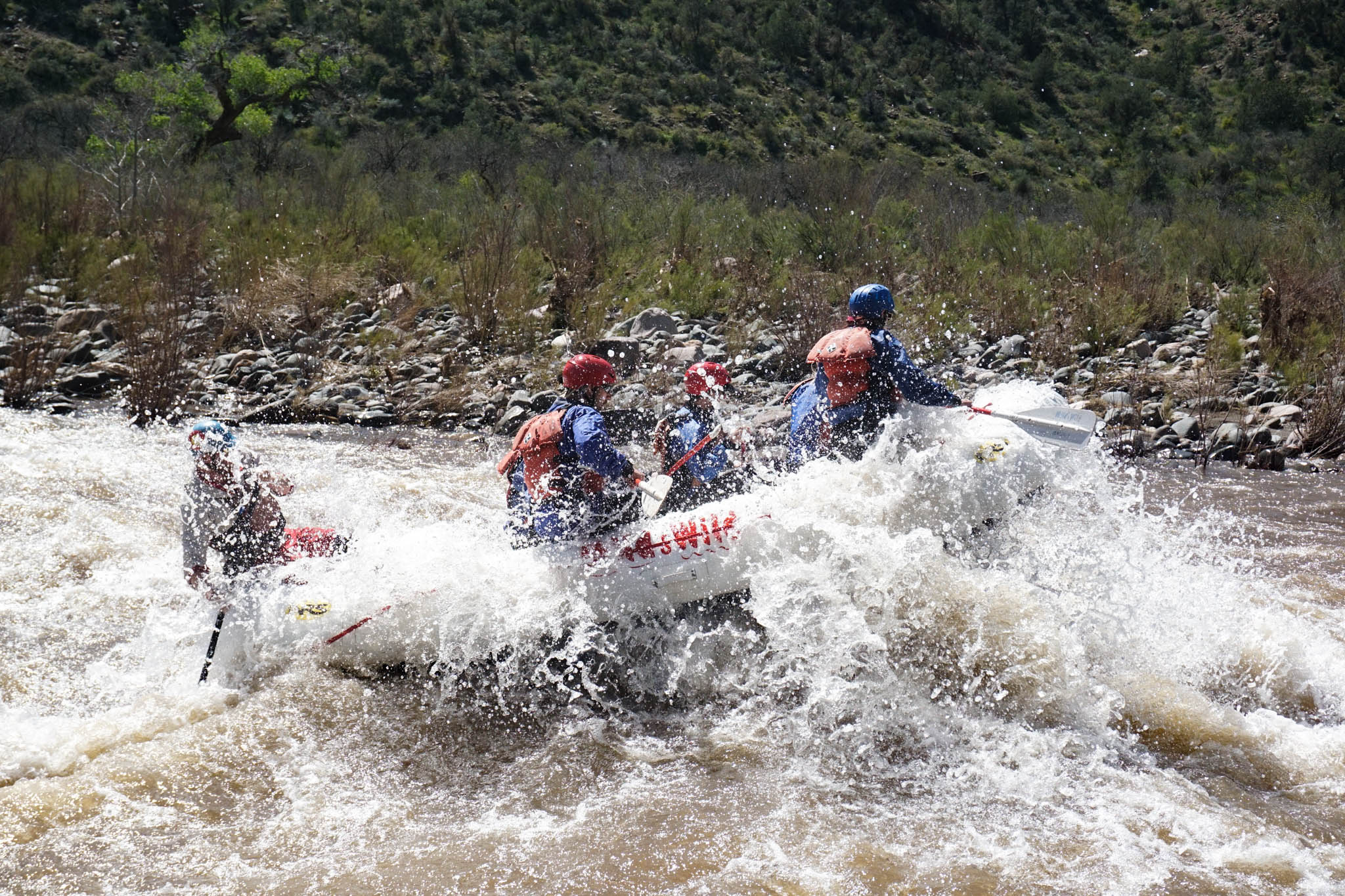 Salt River White Water Rafting - big splashes