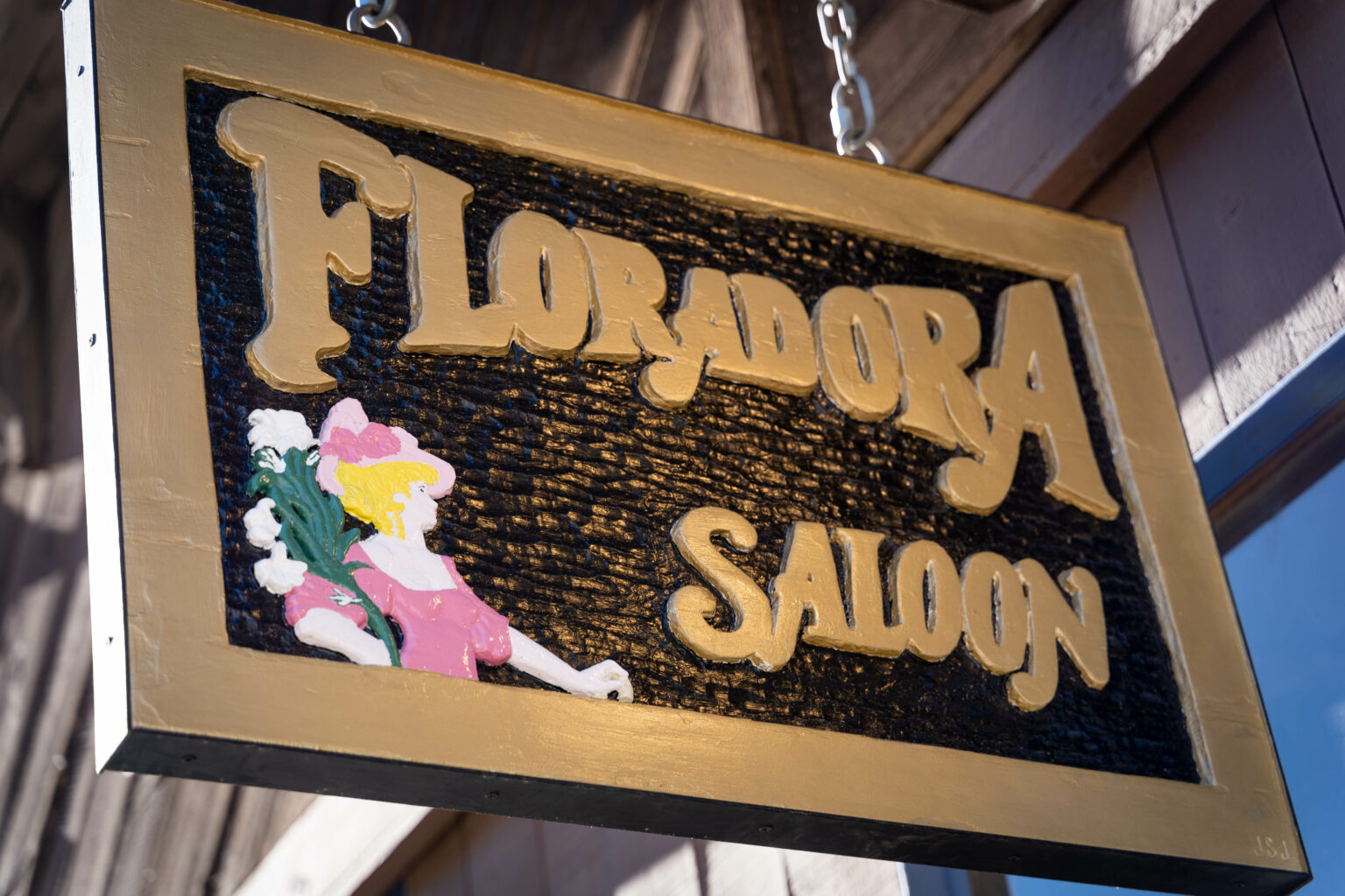 Floradora Saloon sign in Telluride, Colorado - Mild to Wild 