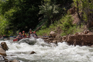 Rafting the San Miguel River through Sawpit Rapid