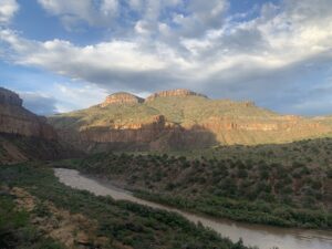 View of Salt River from road leading into canyon