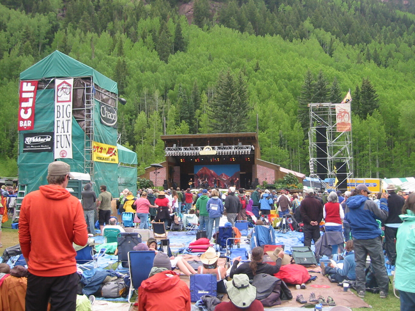 Crowd at the Telluride Bluegrass Festival