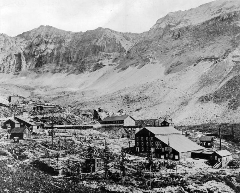1902 photograph of the Tomboy Mine above Telluride Colorado