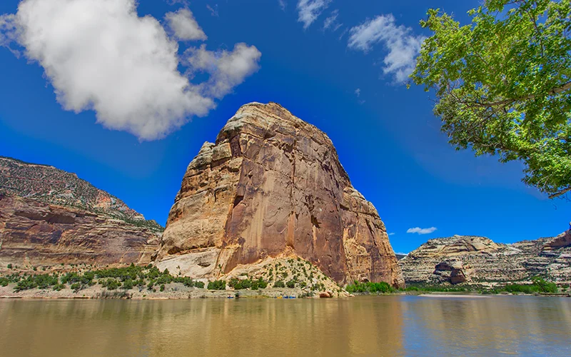 Steamboat Rock in Dinosaur National Monument