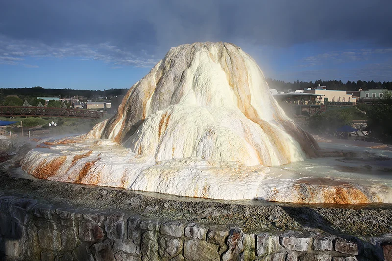 Pagosa hot springs sulfur mound