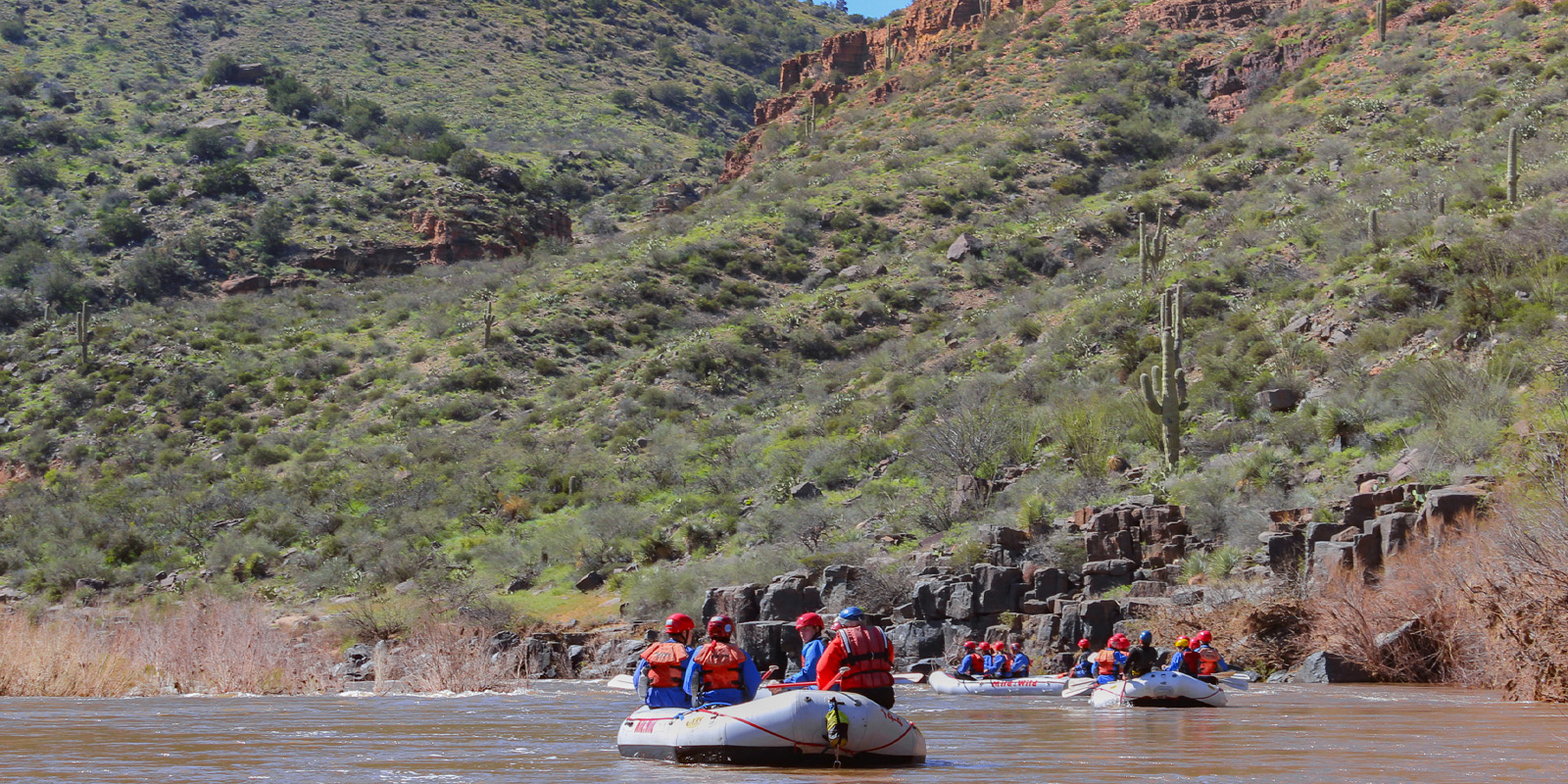 Multi-day rafting the Salt River - scenic canyon