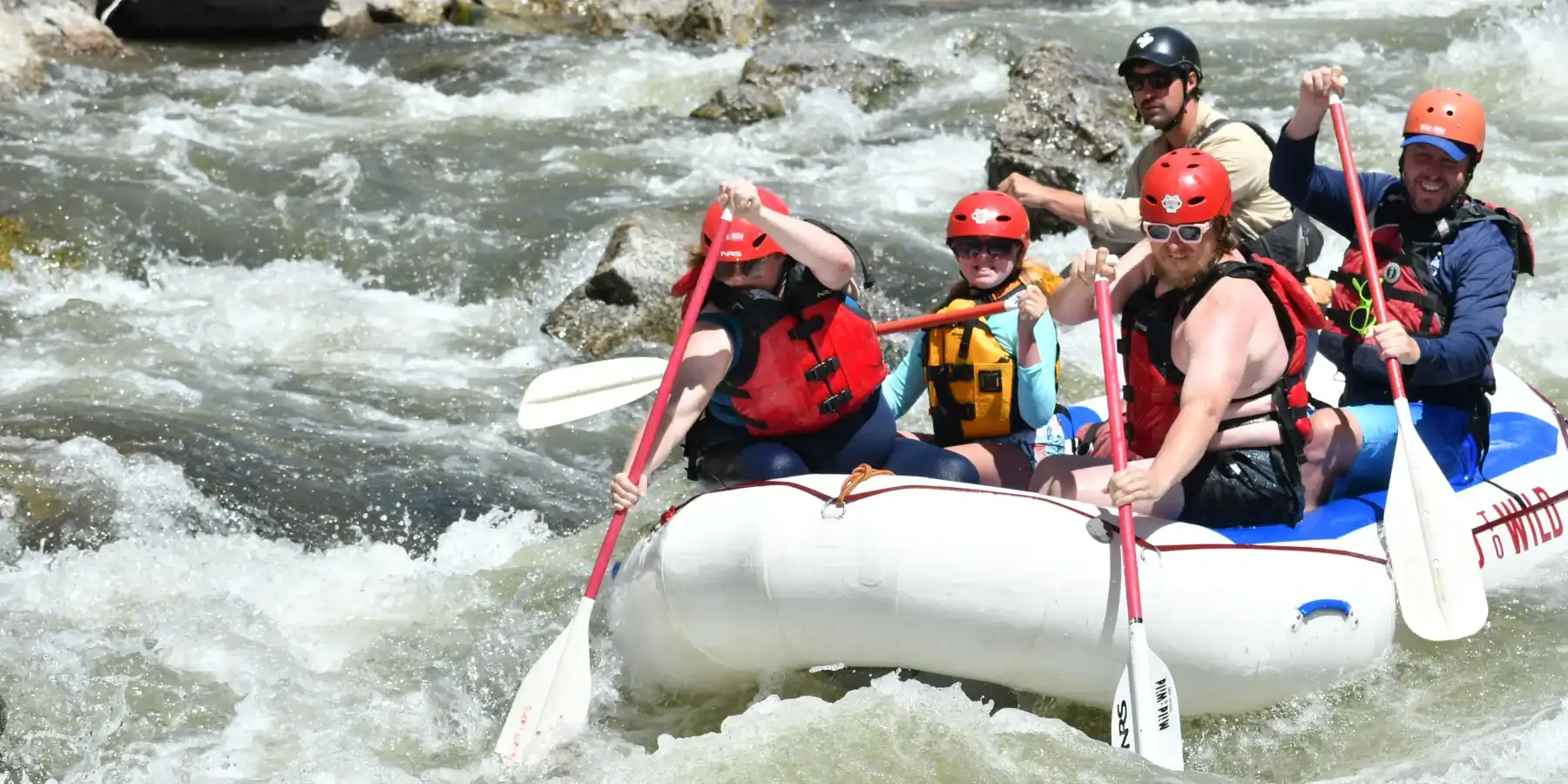 Arkansas River Rafting - Paddling through Browns Canyon