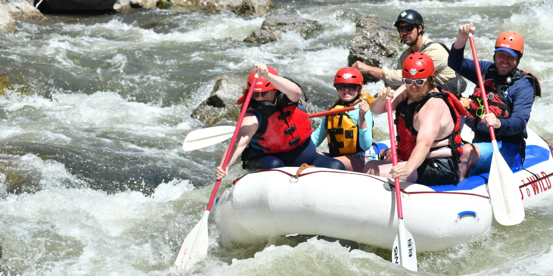 Arkansas River Rafting - Paddling through Browns Canyon