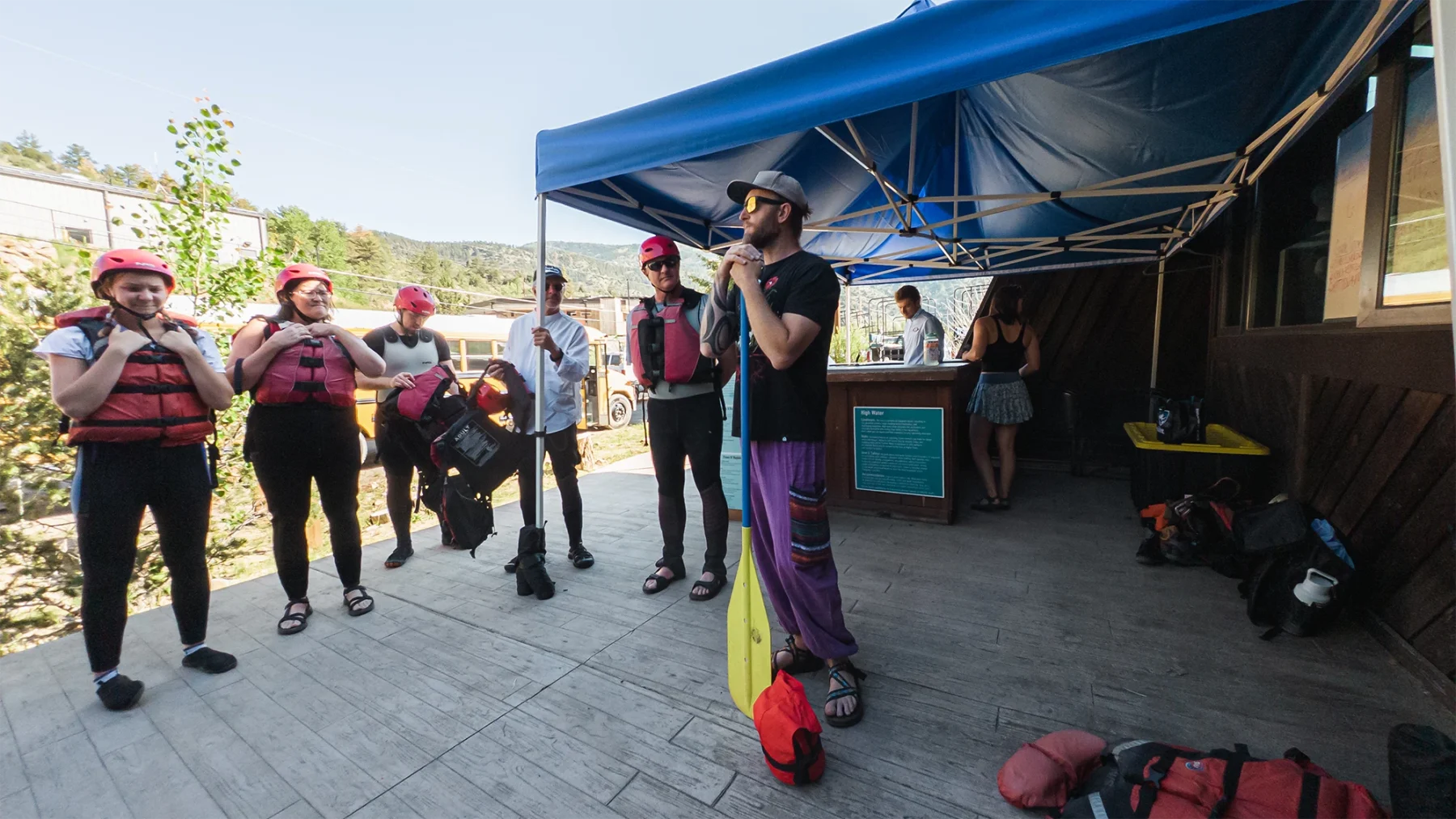 Arkansas River rafting Safety orientation