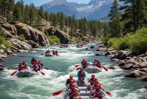rafting Browns Canyon of the Arkansas River near Buena Vista, CO