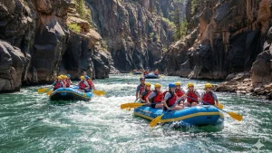 Groups rafting the Upper Colorado River