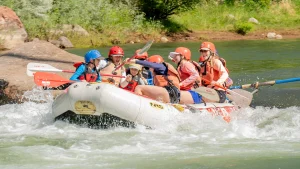 Arkansas River Rafting in Buena Vista - Smiling family rafting