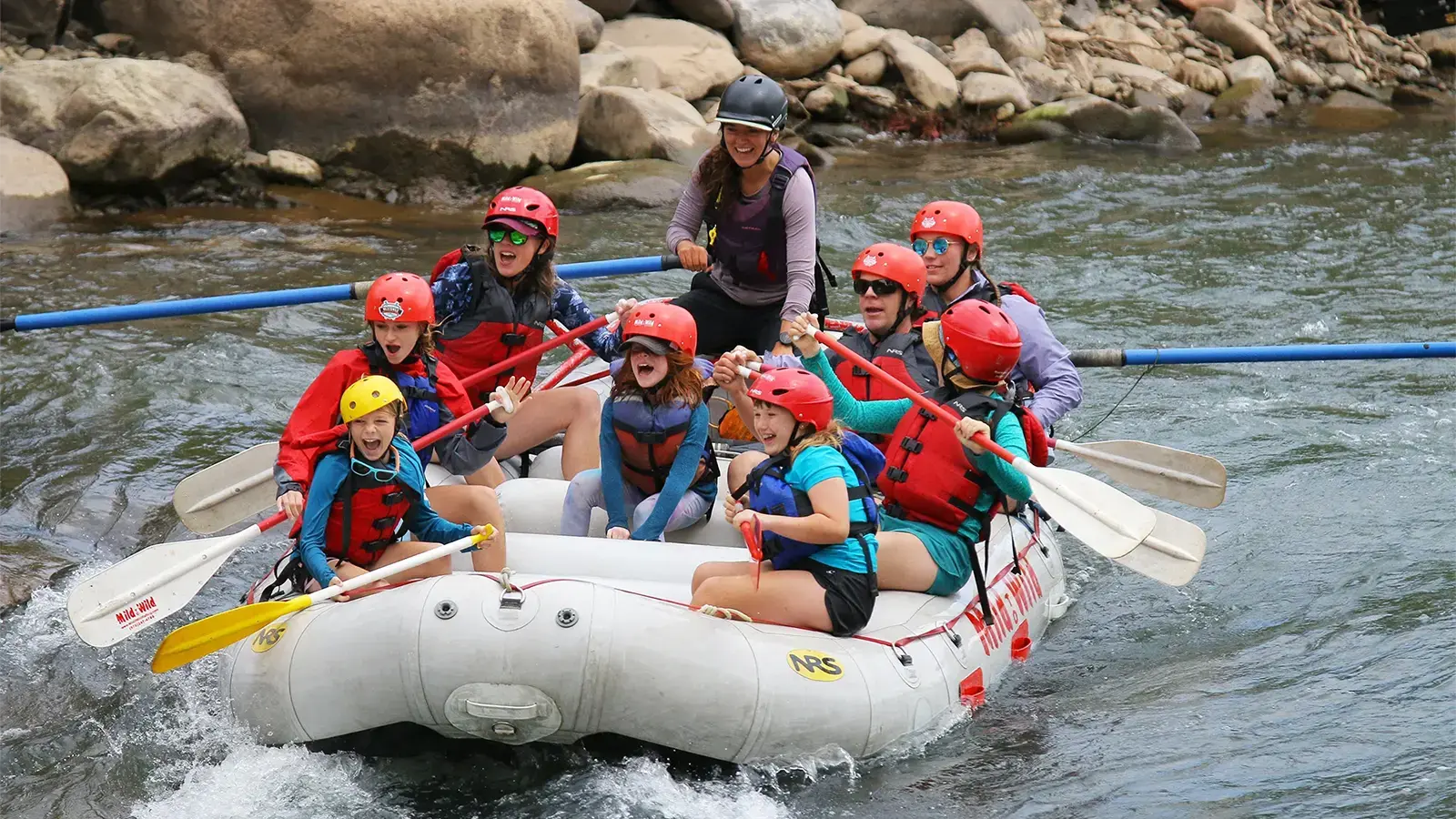 family white water rafting in Vail on the Arkansas River