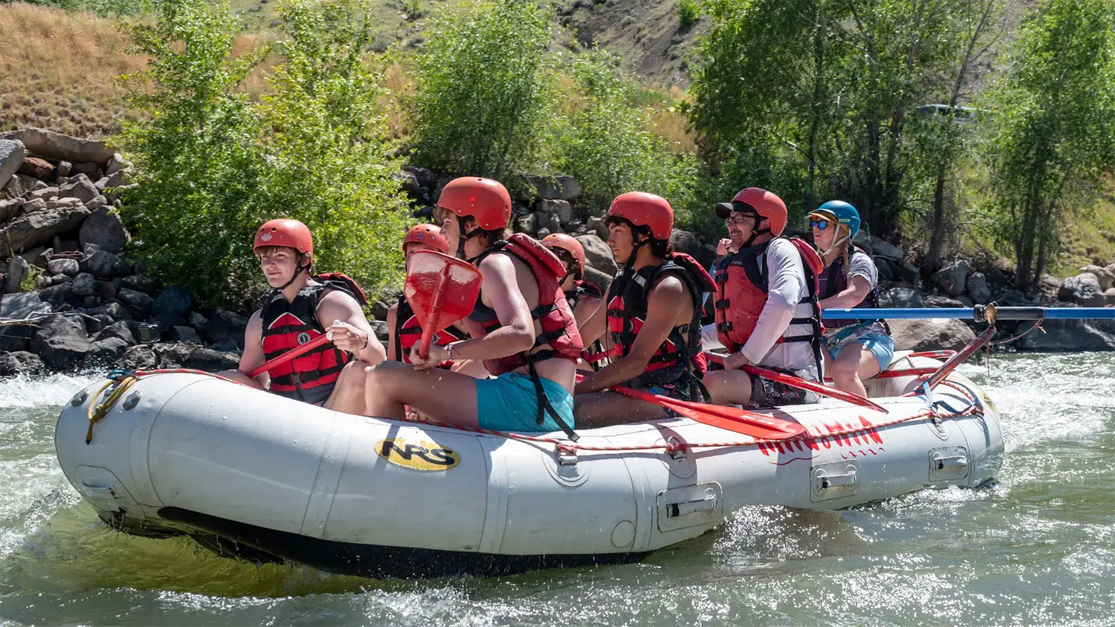 group white water rafting near Breckenridge, Colorado on the Arkansas River