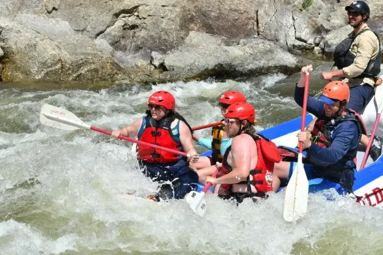 Big Splash Zoom Flume Rapid side angle with Kris K guiding