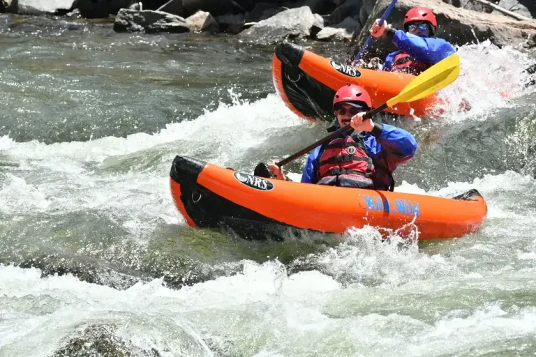 Inflatable Kayakers in Lower Browns Canyon
