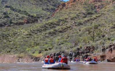 Multi-day rafting the Salt River - scenic canyon